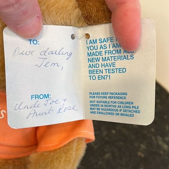 Canterbury Tan Plush Bear-Pisces. Size 8” with Tags - Picture 9 of 9
